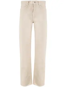 Джинсы прямого кроя с завышенной талией OFF-WHITE, нейтральный