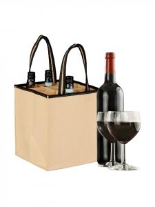 Relaxdays 9 сумок для бутылок бежевого цвета