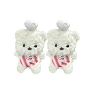 Плюшевая кукла для выпечки милых медвежат высота 21 см CHUNTUSHU, 2 pack белый cooking bear
