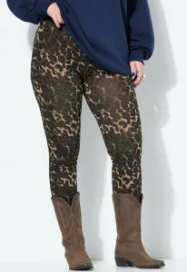 Леггинсы с высокой талией и леопардовым принтом Studio Untold, Pine Brown