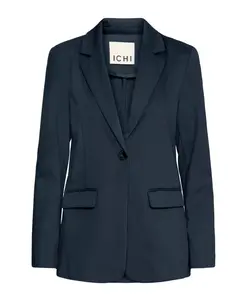 Элегантный длинный блейзер, полное затмение Ichi, синий