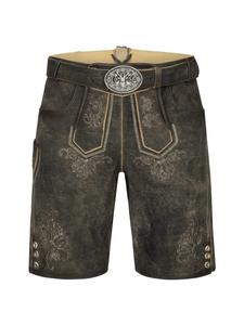 Кожаные брюки Arijus серого цвета KRÜGER