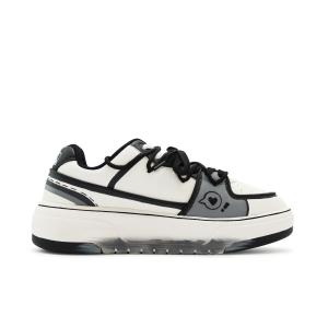 Кроссовки MLB Chunky Liner Skateboarding Shoes Unisex Low-top Black/white/gray, черный/белый