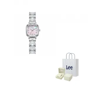 Shiny Colors Collection наручные часы кварцевый механизм циферблат Mother of Pearl женские часы Lee, iridescent shell diamond-розовый-69lef-f538asds-4ssy