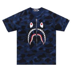 Футболка BAPE Color Camo Shark Tee, Navy