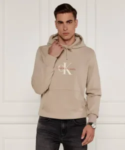 Состаренная толстовка Regular fit Calvin Klein Jeans, бежевый