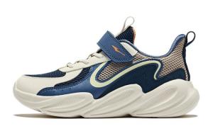 Устойчивые к скольжению и истиранию низкие детские беговые кроссовки Kids' ERKE KIDS, бежевый/синий