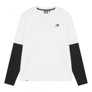 Футболка New Balance Classic Long Sleeve Tee 'White Black', белый
