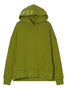 Худи с вышитым логотипом Closed, зеленый