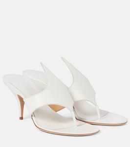 Сандалии из кожи Lyrai Ferragamo, Bianco Ottico