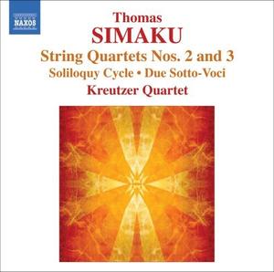 CD диск Simaku / Kreutzer Quartet: String Quartets Nos. 2 & 3 / Soliloquy Cycle