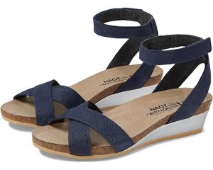 Туфли Naot Wand, цвет Navy Velvet Nubuck/Glass Brown