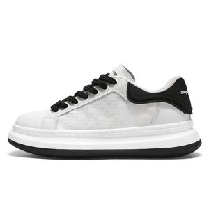Нескользящие низкие кроссовки для скейтбординга, увеличивающие рост, мужские AD, White Black
