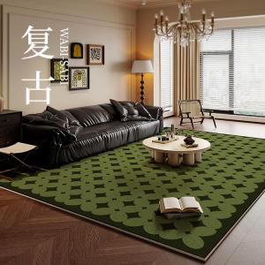 Budis Ковер 140х200 см для гостиной в винтажном стиле, водоотталкивающий, звукоизоляционный, с высоким ворсом