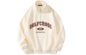 Свитшот унисекс GOLFCROSS, абрикосовый на флисе