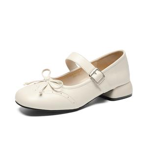 ZHR Мэри Джейн на платформе 3 см женские бежевые, цвет Beige