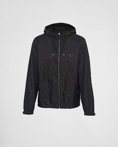 Куртка из переработанного нейлона Prada, черный