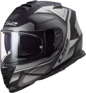 Шлем LS2 Full Face Assault Helmet, Petra Matte Black/Graphite/Gra