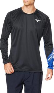 Волейбольная толстовка Mizuno V2MA2533 Basic Practice Shirt с длинным рукавом, черный