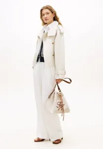 Сумка-Ведро из чистого льняного холста Tommy Hilfiger, Cognac/Beige