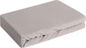 Простыня на резинке JERSEY3 серебристая 160x200 30см 140 Eurofirany