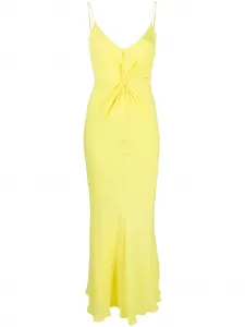 Длинное платье MSGM, желтый