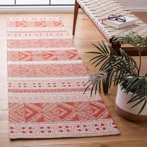 Ковер-дорожка SAFAVIEH, 69 x 244 см, Classic Vintage Collection, Rust, ручной работы в марокканском стиле бохо, идеально для помещений с высокой проходимостью в гостиной, спальне (CLV717P)