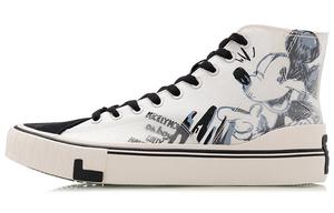 Туфли женские Disney X Canvas High Top черные бежевые Lining