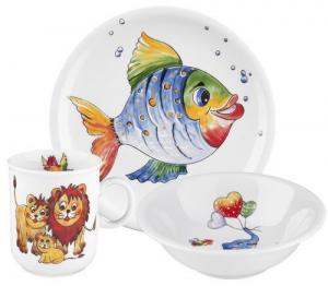 Набор детской посуды детские мечты фарфор 3 предм 3 предм Seltmann Weiden, мультиколор