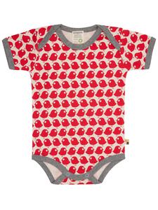 Комбинезон/боди loud + proud Vögel, ярко-красный