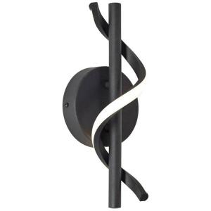 Настенный светильник Brilliant Eunice, черный матовый