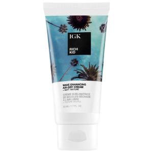 Крем для укладки волос RICH KID с кокосовым маслом, высыхающий естественным путем IGK, 1.7 oz/50 mL
