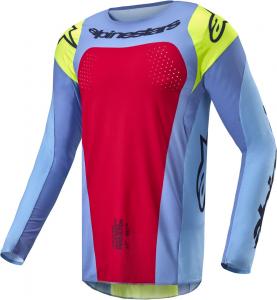 Мотокроссовая майка Alpinestars techstar ocuri, Light Blue/Red