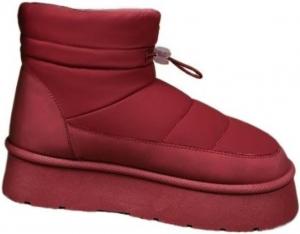 Azttoztto Женские зимние ботинки на платформе, утепленные мехом, слипоны, увеличение роста на 3-5 см, теплые и удобные, варианты белого и красного цвета