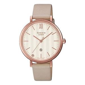 Часы CASIO SHEEN Waterproof Quartz Sapphire Crystal Pink Analog, розовый