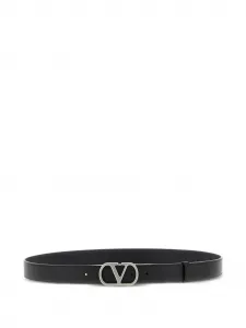 Ремень с пряжкой VLogo Signature VALENTINO GARAVANI, черный