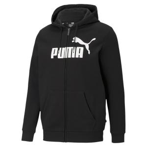 Спортивная толстовка с капюшоном на молнии PUMA Essentials, черный