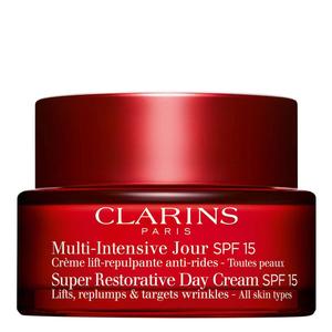 Крем для лица multi-intensive 50+ multi-intensive jour spf 15 crème toutes peaux Clarins, объем 50 мл