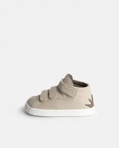 Ботинки для ребенка из микрофибры с плоской подошвой без перепада KOOPS, коричневый