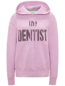 Худи с графичным принтом JW ANDERSON, фиолетовый