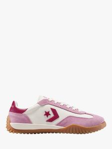 Кроссовки Run Star из смесовой замши Converse, Pink/White