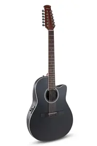 Ovation AB2412-5S Applause Стандартная акустико-электрическая 12-струнная гитара со средним вырезом с футляром ABS Deluxe