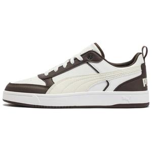 Кроссовки Puma DRIBBLE Lifestyle Shoes Unisex Low-top White/Brown, белый/черный