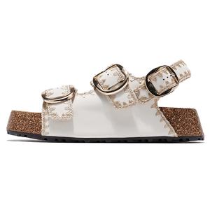 BDED Женские сандалии на одной застежке белые, цвет White