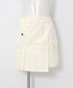 Асимметричная юбка с сетчатыми карманами