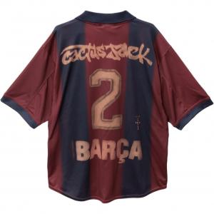Футболка Nike Fc Barcelona X Cactus Jack Retro 2000/01 Home Skeleton Travis Scott, Burgundy
