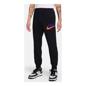 Брюки as m nk club bb jogger chnl ft 'black' Nike, черный