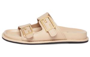 Шлепанцы женские бежевые Fendi