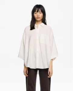 Женская рубашка с рукавом-французом, однотонная Bimba y Lola, белый