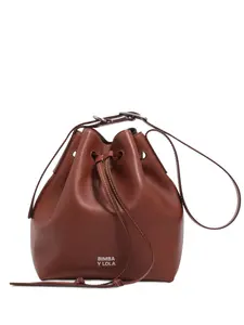 Большая сумка-ведро с кулиской Bimba Y Lola, коричневый